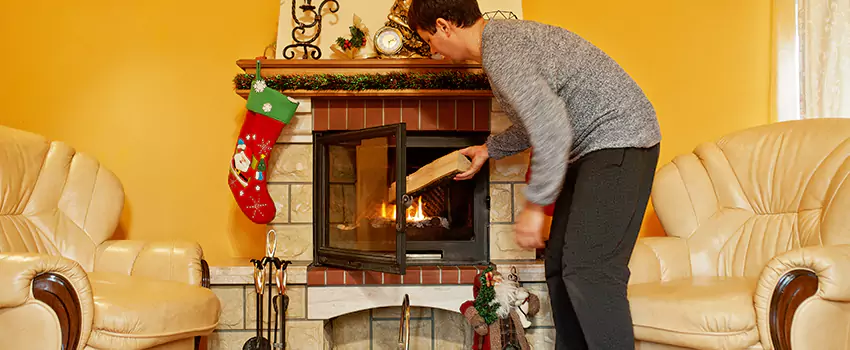 Rusted Metal Fireplace Restoration in Edina, Minnesota