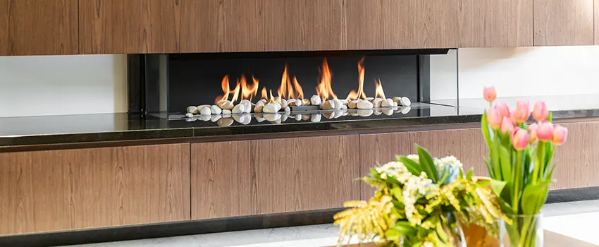 Double-height Fireplace Design Refurbishment in Edina, Minnesota